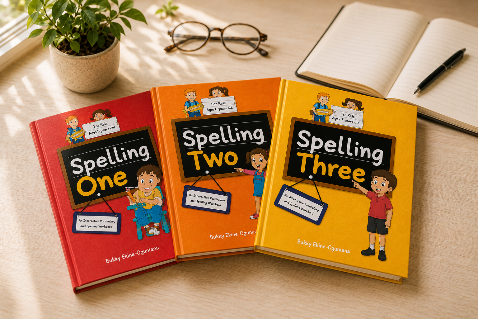 The Spelling Series workbooks, Spelling One, Two and Three